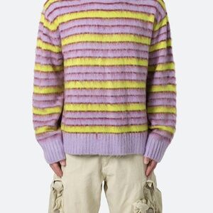 mnml Striped Mohair Sweater - Green/Purple Size LGreen/Purple / L